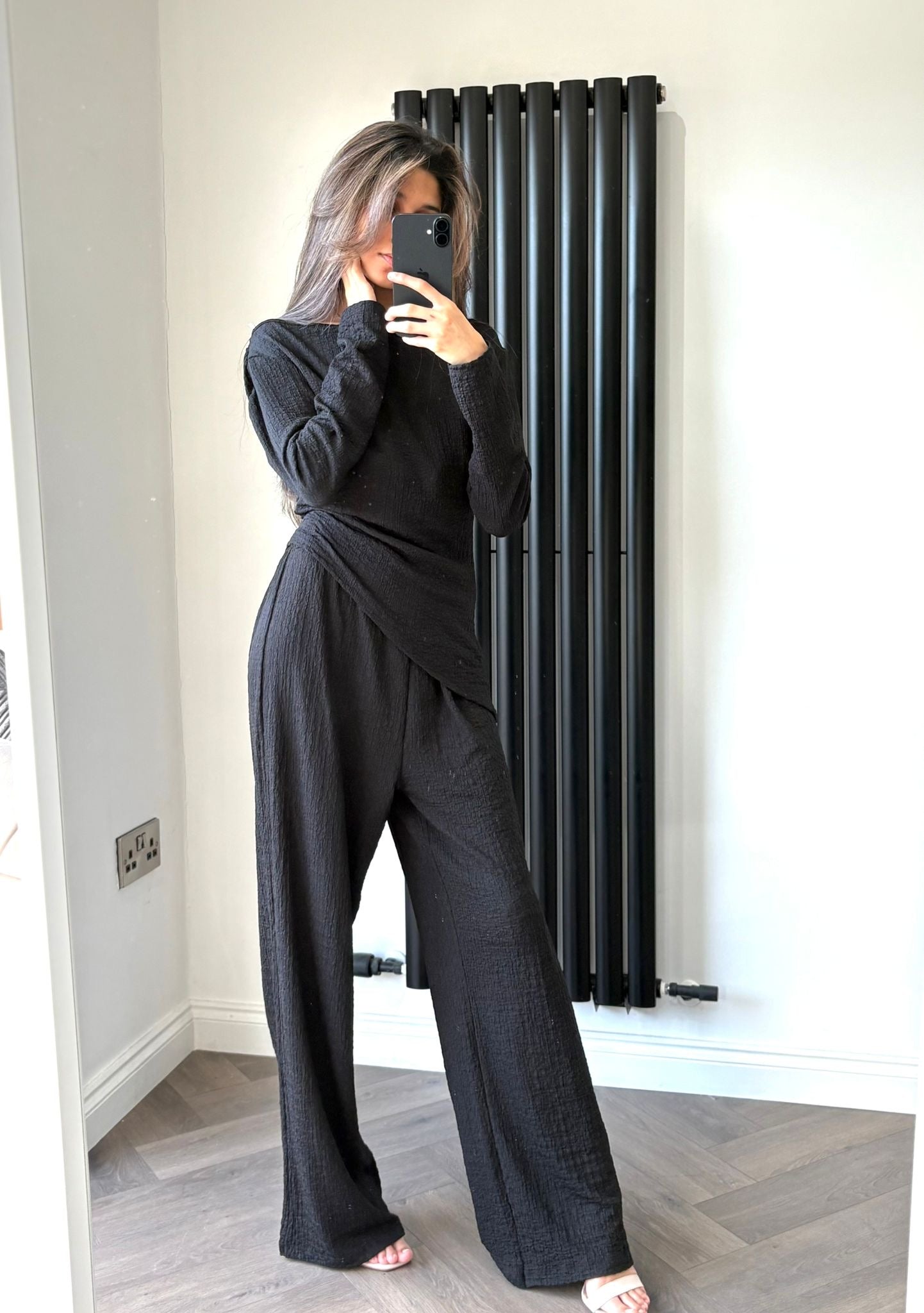 Ada Trouser and Top Co-ord Set In Black
