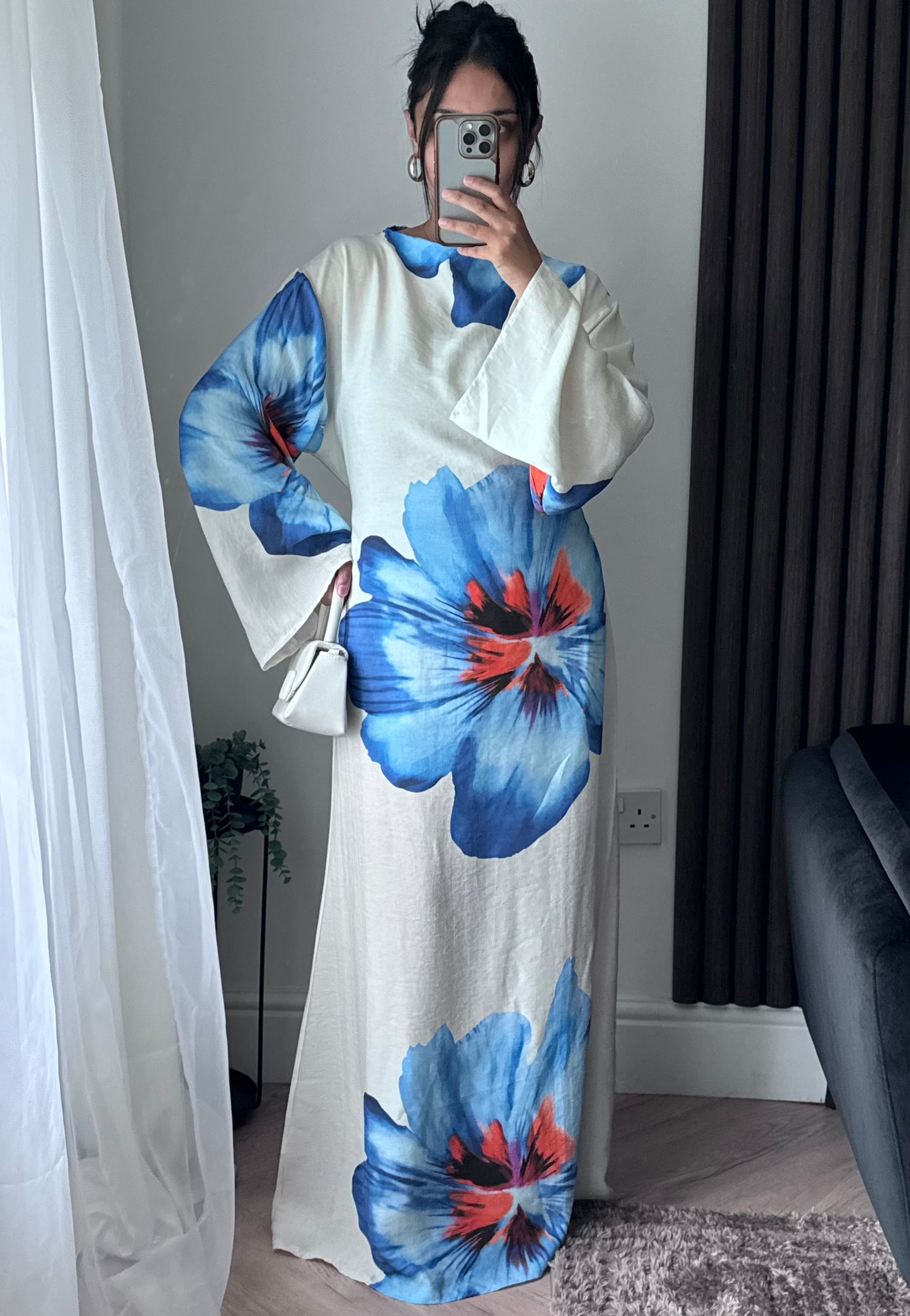 Floral Maxi Dress In Blue