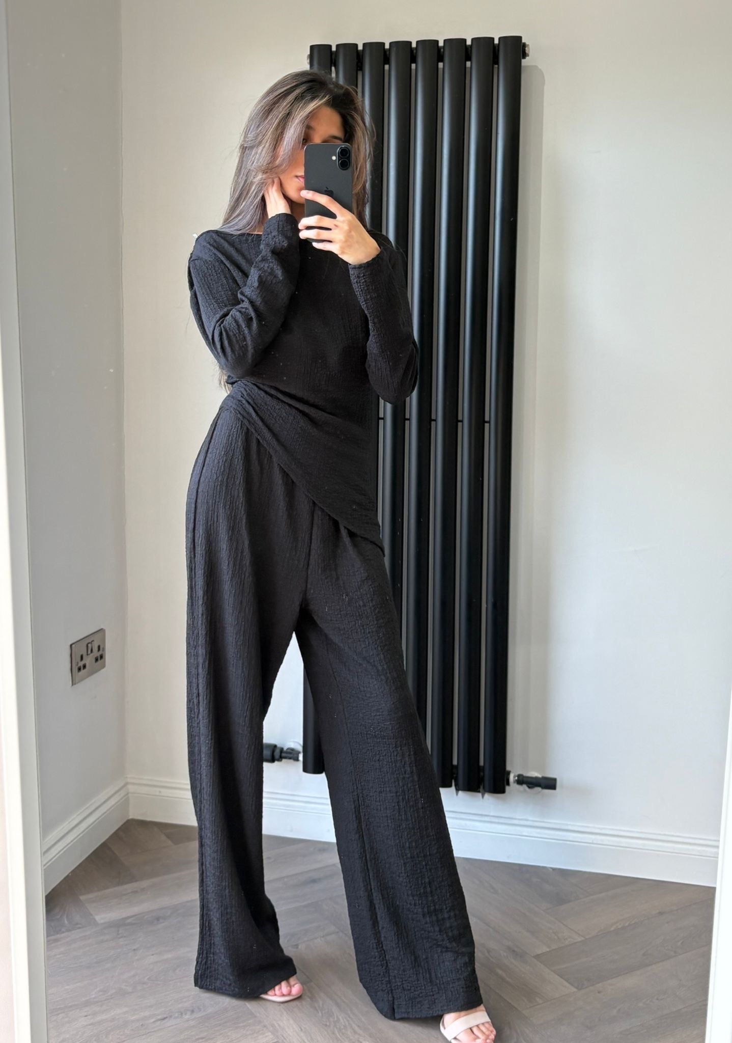 Ada Trouser and Top Co-ord Set In Black