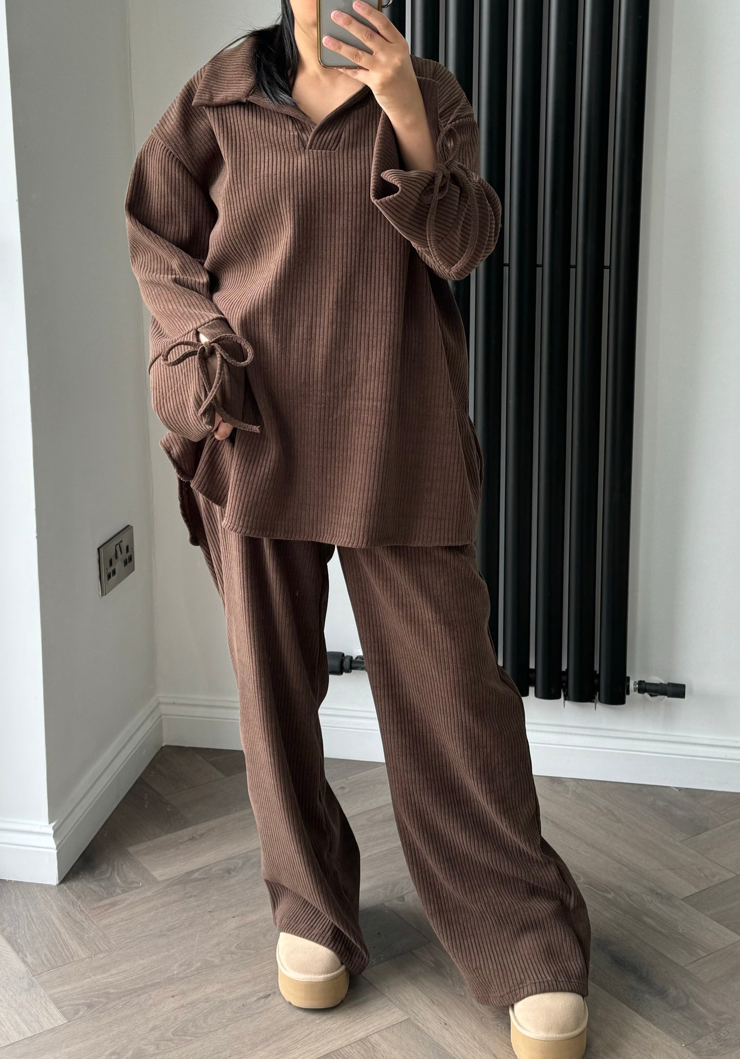 Tia Co-ord Set In Chocolate