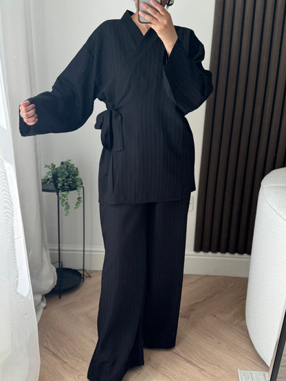 Lily Kimono Set In Black
