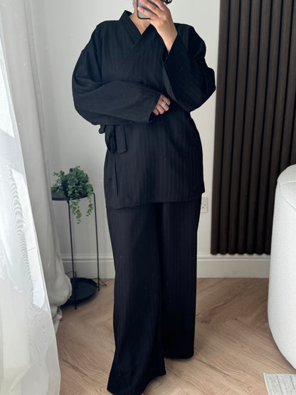 Lily Kimono Set In Black