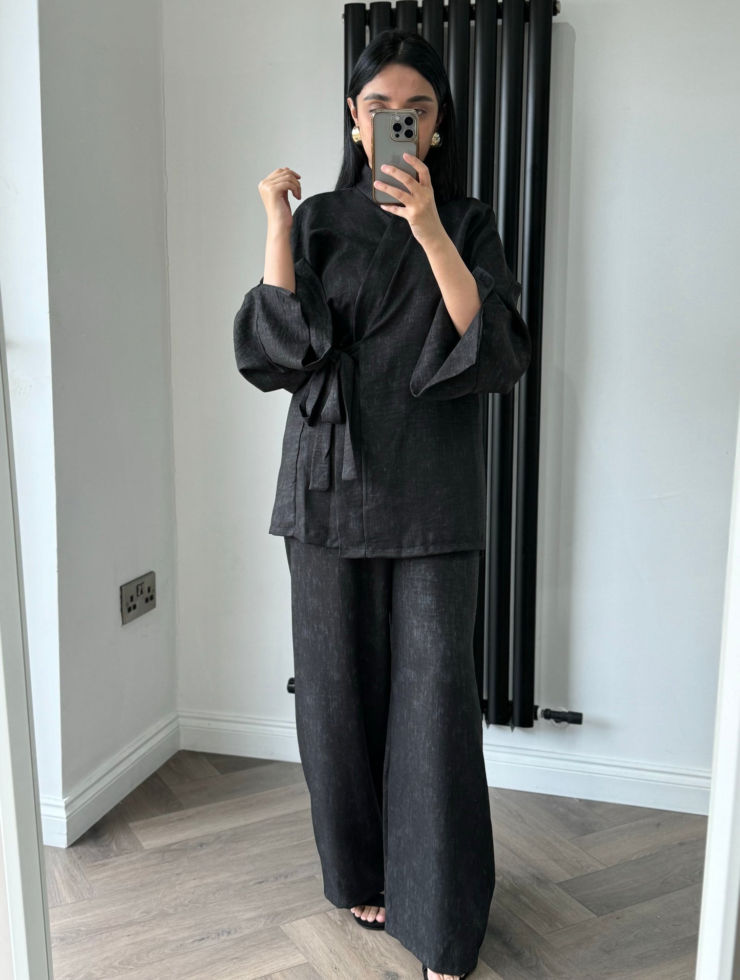 Lara Kimono Set In Black