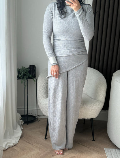 Ada Trouser and Top Co-ord Set In Grey