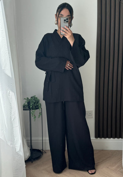 Lily Kimono Set In Black