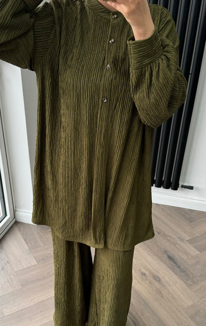 Amaya Co-ord Set In Olive