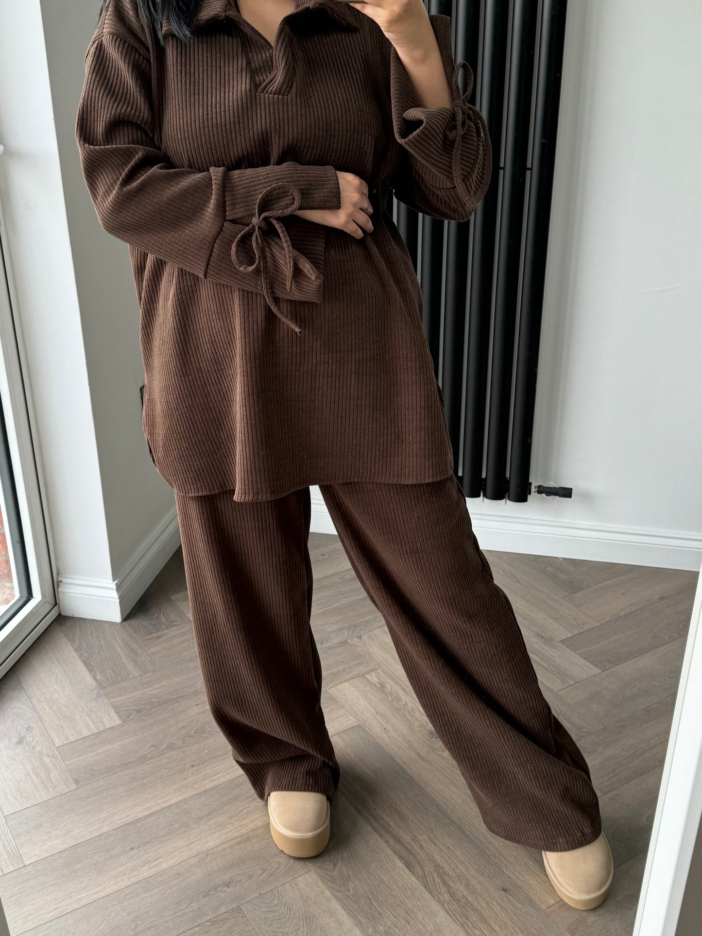 Tia Co-ord Set In Chocolate