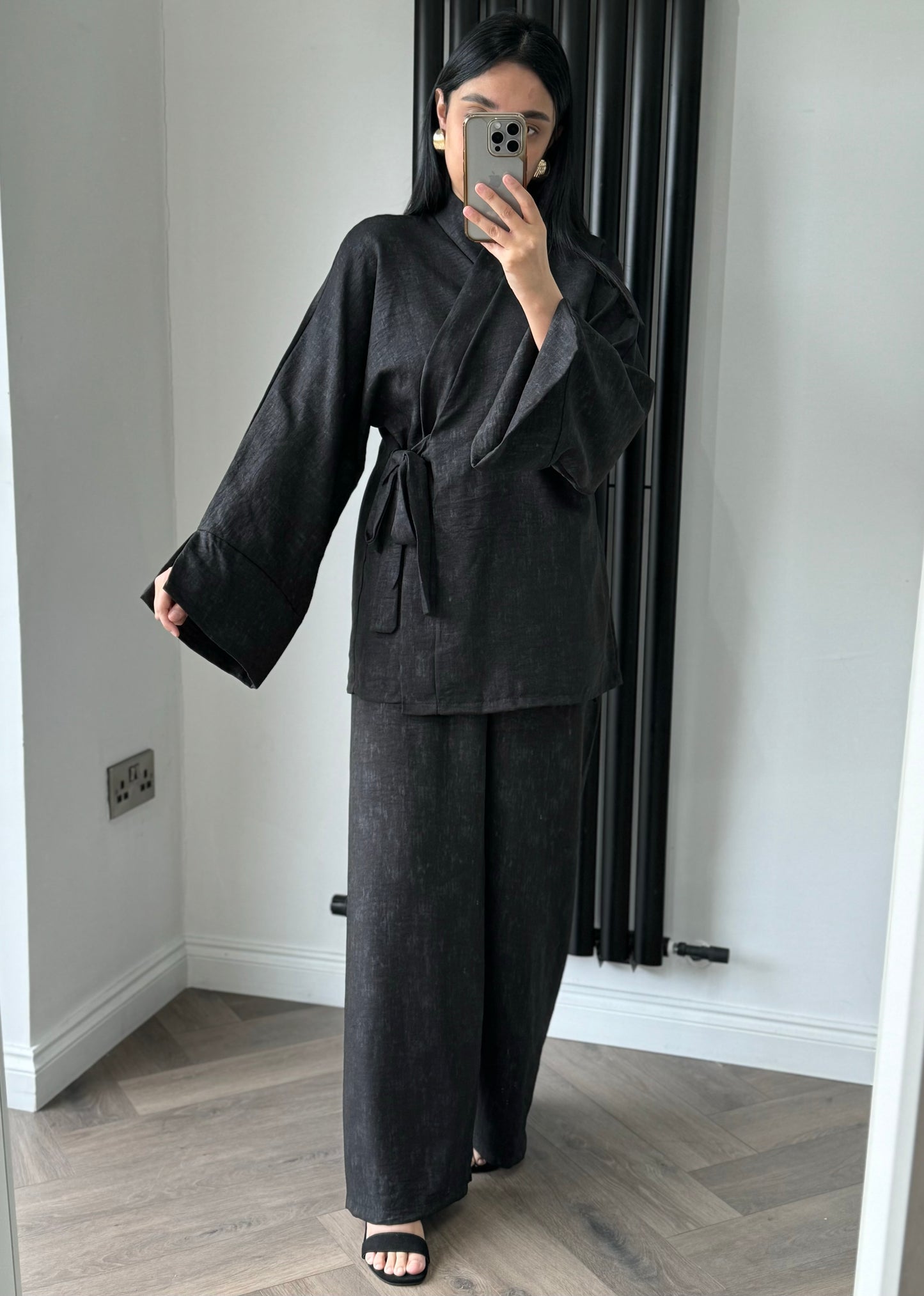 Lara Kimono Set In Black