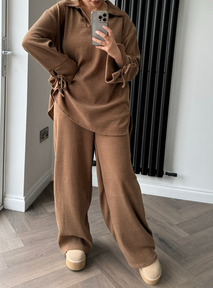 Tia Co-ord Set In Caramel