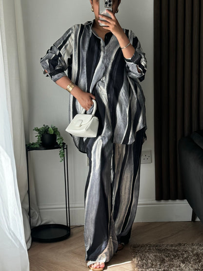 Two Piece Shirt and Trouser Set