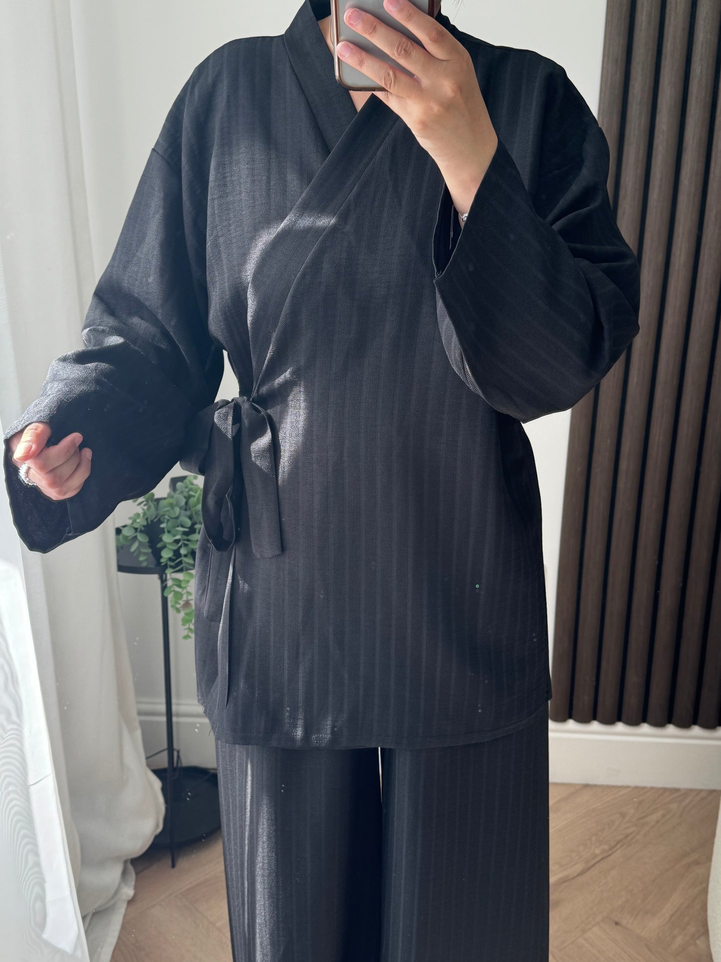 Lily Kimono Set In Black