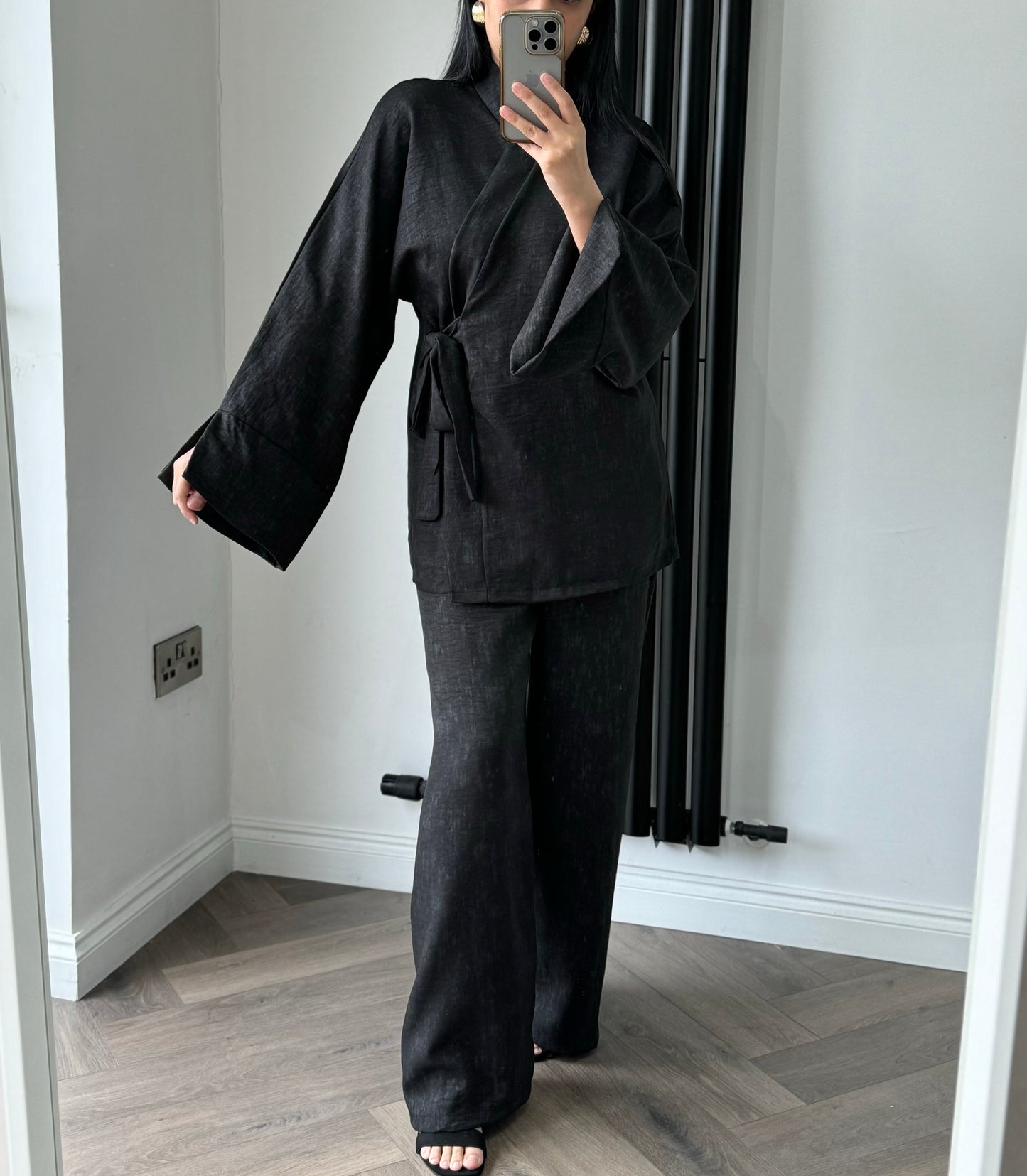 Lara Kimono Set In Black